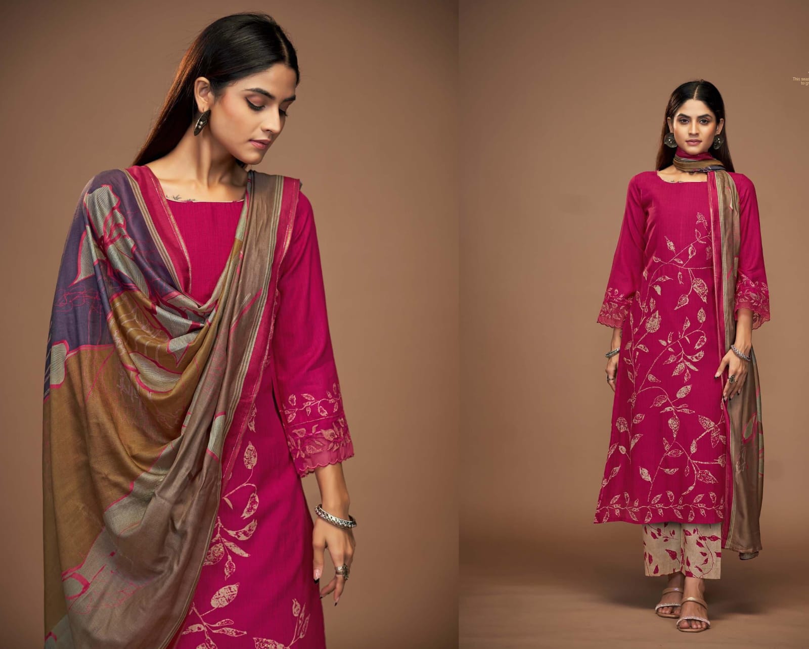 Unstitched formal wear Muslin suit